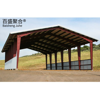 गुणवत्ता  Q235/Q345B Grade Light Steel Structure Metal Hay Sheds फैक्टरी