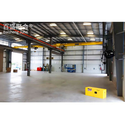 गुणवत्ता  Q235/Q345B Grade Prefabricated Metal Design Self Storage Shed For Warehouse Engineering फैक्टरी