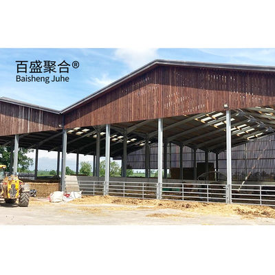 Steel Grade Prefab Livestock Building for Goat/Sheep/Cow/Cattle Cubicles and Pig Farming स्टील ग्रेड प्रीफैब पशुपालन भवन बकरी/भेड़/गाई/मछली के लिए