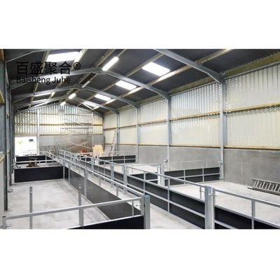 Steel Grade Prefab Livestock Building for Goat/Sheep/Cow/Cattle Cubicles and Pig Farming स्टील ग्रेड प्रीफैब पशुपालन भवन बकरी/भेड़/गाई/मछली के लिए