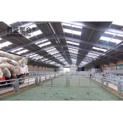Steel Grade Prefab Livestock Building for Goat/Sheep/Cow/Cattle Cubicles and Pig Farming स्टील ग्रेड प्रीफैब पशुपालन भवन बकरी/भेड़/गाई/मछली के लिए