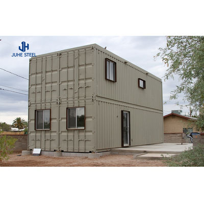 होटल फ्लैट पैक कंटेनर हाउस प्रीफैब 20ft मोबाइल Foldable Slide Out Steel Structure