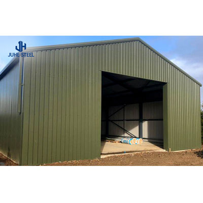 Painted Industrial Steel Structure Workshop with Sliding Door and Customizable Design - पेंट इंडस्ट्रियल स्टील स्ट्रक्चर वर्कशॉप जिसमें स्लाइडिंग डोर और कस्टमाइज़ेबल डिज़ाइन शामिल है