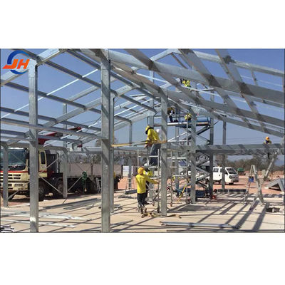 Solid H-shape Steel Beam Prefabricated Warehouse आयरन शेड बिल्डिंग with Free Drawing