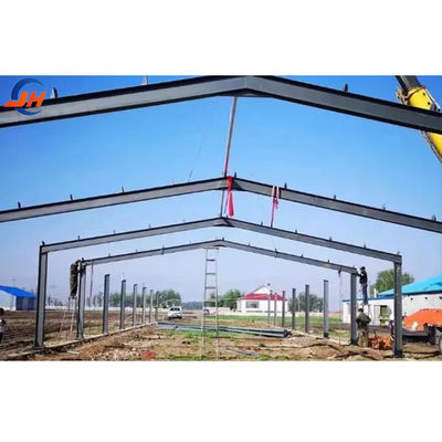Solid H-shape Steel Beam Prefabricated Warehouse आयरन शेड बिल्डिंग with Free Drawing
