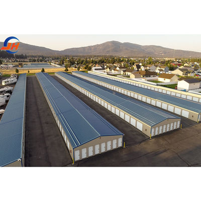 पूर्वनिर्मित इस्पात संरचना गोदाम 40x100x20 के साथ C.Z आकार इस्पात चैनल Purlin