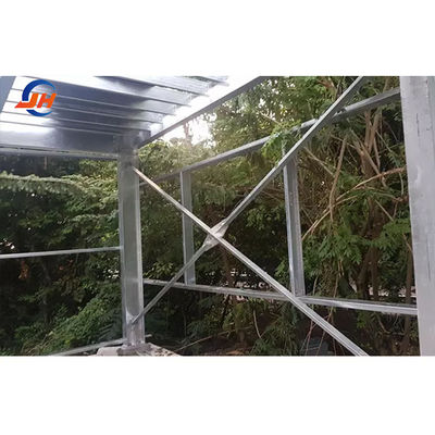स्टील धातु फ्रेम संरचना कार्यशाला और लेआउट के लिए अनुकूलित रंग प्रीफैब गोदाम