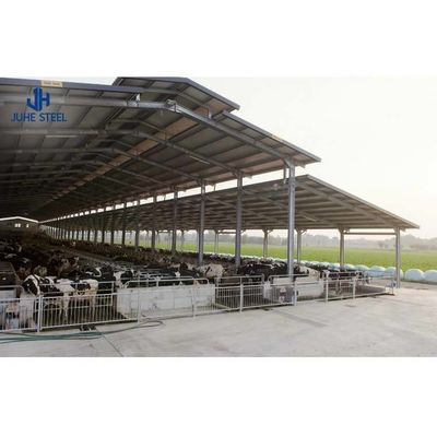ASTM मानक पूर्वनिर्मित इस्पात फ्रेम घरों के लिए गाय शेड निर्माण
