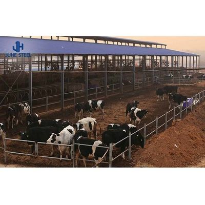 2-10 मीटर ऊंचाई इस्पात संरचना गोदाम इस्पात खेत शेड