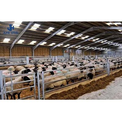 इस्पात फ्रेम घोड़े के खलिहान भवनों केबिन हाउस हल्के इस्पात Q345 Q235