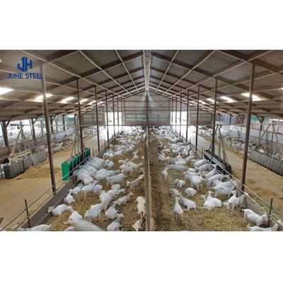 Q235B/Q345B कम कार्बन स्टील स्टील संरचना चिकन कोप पूर्वनिर्मित चिकन हाउस