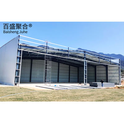 Q235B / Q345B लो कार्बन स्टील प्रीफैब्रिकेटेड मेटल बिल्डिंग्स Prefab Steel Frame Buildings