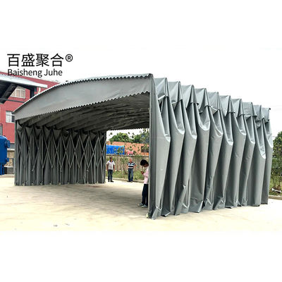 गोदाम और बाहरी पार्किंग में मजबूत प्रभाव प्रतिरोध के लिए retractable canopies
