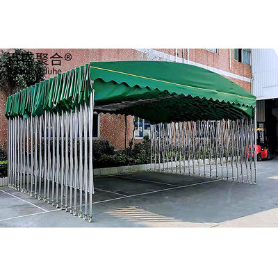 गोदाम और बाहरी पार्किंग में मजबूत प्रभाव प्रतिरोध के लिए retractable canopies
