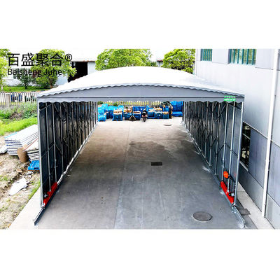 गोदाम और बाहरी पार्किंग में मजबूत प्रभाव प्रतिरोध के लिए retractable canopies