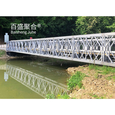 लोड HS15-HS25 स्टील ट्रस फ्रेम ब्रिज मॉड्यूलर प्रीफैब पोर्टेबल ZB200 स्टील स्ट्रक्चर ब्रिज