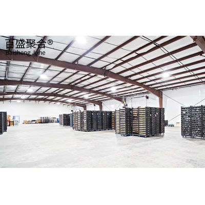 Prefabricated Steel Structure Warehouse with Punching Processing Service GB मानक के साथ पूर्वनिर्मित स्टील संरचना भंडारण