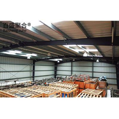 एल्यूमीनियम मिश्र धातु खिड़की के साथ निर्मित सी / जेड अनुभाग Purlins इस्पात संरचना भवन गोदाम