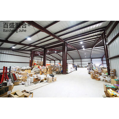 जीबी मानक पूर्वनिर्मित इस्पात संरचना गोदाम भवन Q235/Q345B